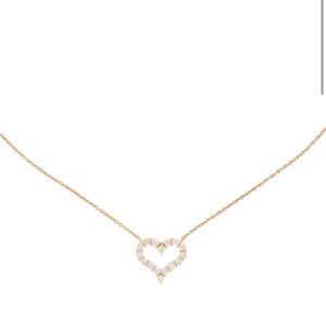 💕💕💕SOLD!!!!!!!!💕💕💕💕Tiffany&Co Rose Gold Heart Pendant Necklace